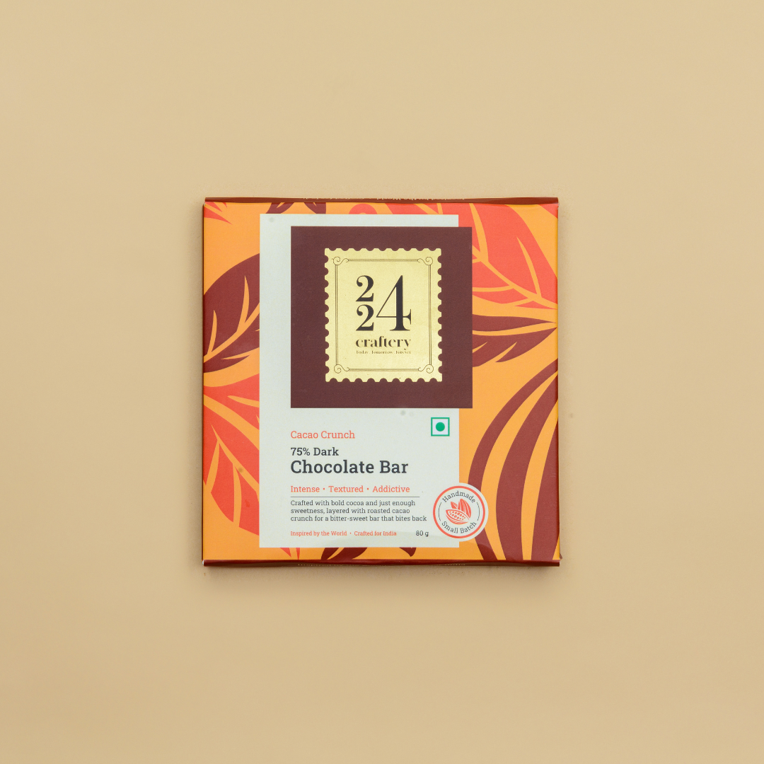 Cacao Crunch 75% Dark Chocolate Bar