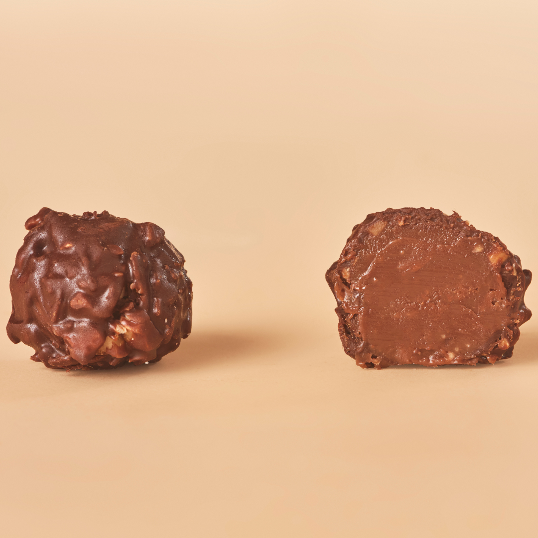 Hazelnut and Dark Chocolate Truffles
