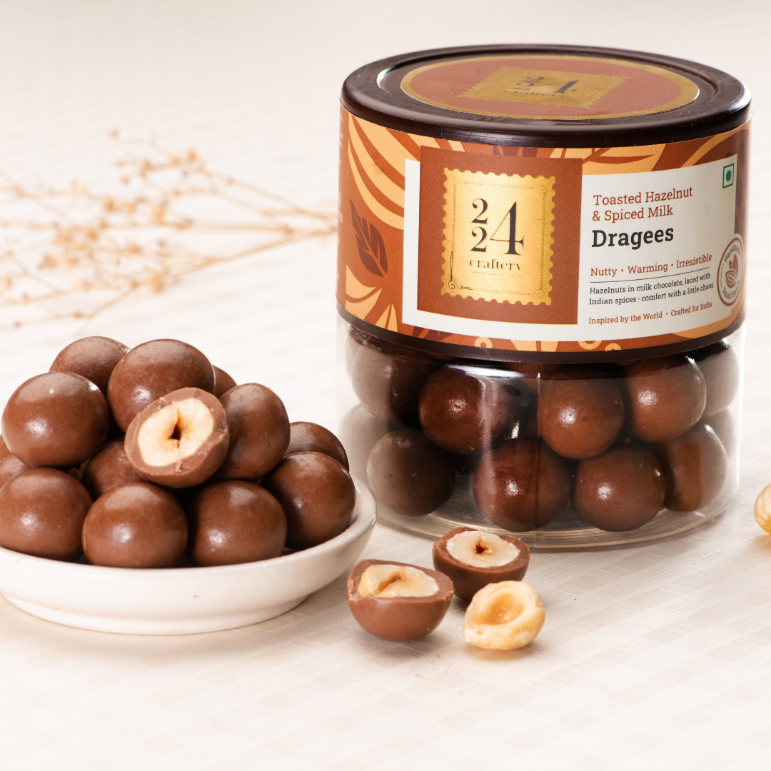 Toasted Hazelnut & Spiced Milk Dragées - 224craftery