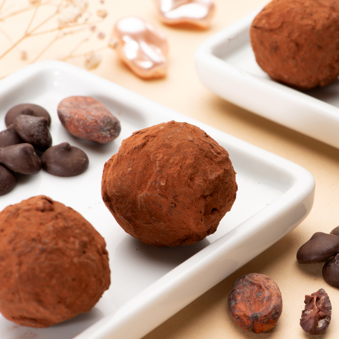 Dark Chocolate and Caramel Truffles