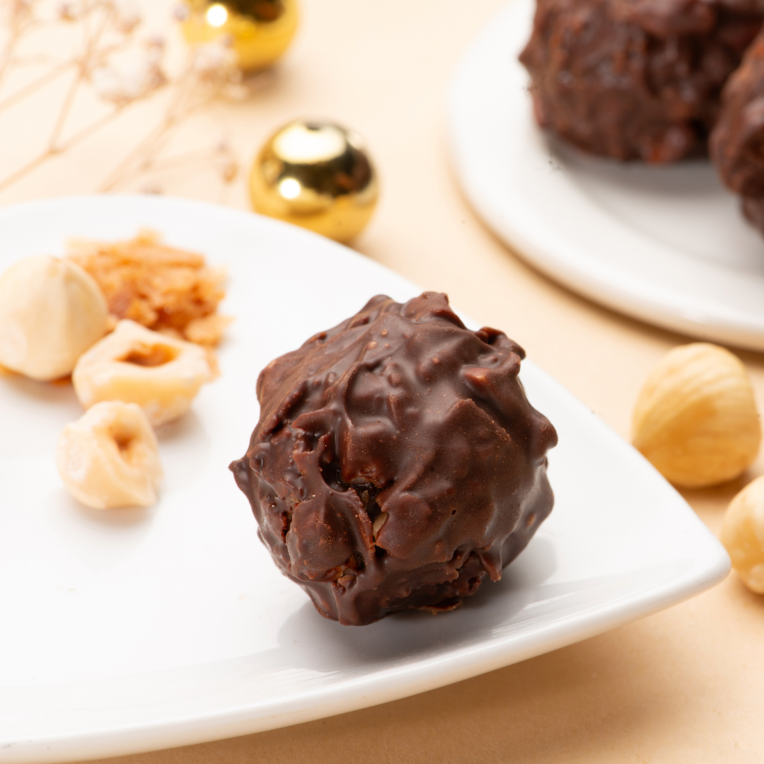 Hazelnut and Dark Chocolate Truffles